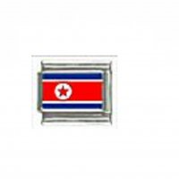 Flag - North Korea photo 9mm Italian charm