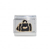 Doctor's black bag - 9mm enamel Italian charm