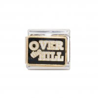 Over the Hill - 9mm enamel Italian charm