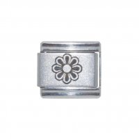 Laser Daisy Flower - 9mm Italian charm