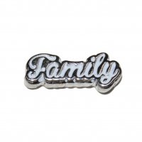 Family in White 11mm floating locket charm