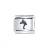 Horse head - laser 9mm Italian Charm