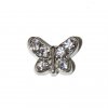 Butterfly with clear stones (c) 8mm floating charm