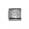 Silver coloured letter B - 9mm Italian charm