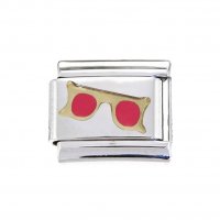 Pink Sunglasses - 9mm enamel Italian Charm