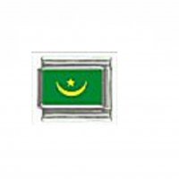 Flag - Mauritania photo 9mm Italian charm