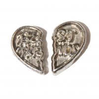 Best friends silvertone double 8mm floating locket charm