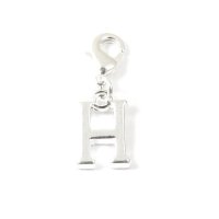 Letter H - Clip on charm fits Thomas Sabo style bracelets