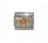 Libra - rhinestone enamel 9mm Italian charm