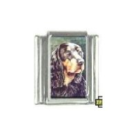 Dog charm - Gordon Setter 3 - 9mm Italian charm