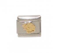 Leo gold enamel (24/7-23/8) 9mm talian charm