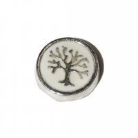 Family tree on white background 7mm floating locket charm