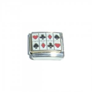 All Card Suits - vegas enamel 9mm italian charm
