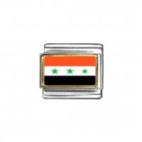 Flag - Iraq photo enamel 9mm Italian charm