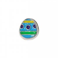 Blue Easter Egg 7mm floating locket charm