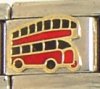 London bus - 9mm Enamel Italian charm
