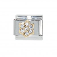 April Flower New Birthstone - Diamond - 9mm Italian charm