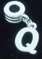 NEW Dangle letter Q - fits European bead bracelets
