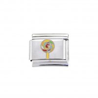 Lollipop - 9mm enamel Italian charm