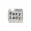 Foxy Lady - sparkly enamel 9mm Italian charm