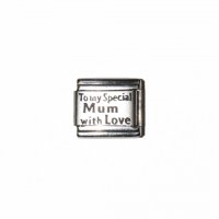 To my Special Mum with love - light laser (clearance) charm
