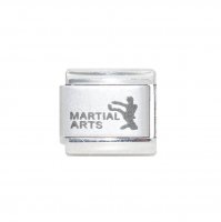 Martial Arts - 9mm Laser Italian Charm