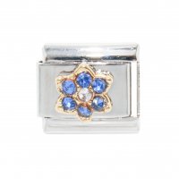 September Flower New Birthstone - Sapphire - 9mm Italian charm