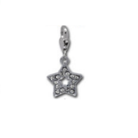 Rhinestone star - clip on charm fits Thomas Sabo Style Bracelets