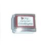Love my special granddaughter sparkly - 9mm Italian charm