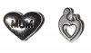 Mum Set of 2 floating charms Mum in Heart & Mother Child Heart