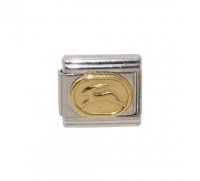 Capricorn Gold Oval (a) (22/12-20/1) 9mm Italian charm