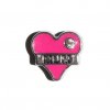 Mum in pink heart with clear stone 8mm floating locket charm