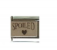 Spoiled with heart - laser 9mm Italian charm