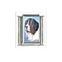 Dog charm - Newfoundland 2 - 9mm Italian charm