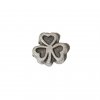 Shamrock matte finish 7mm floating locket charm