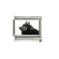 Dog charm - Schipperke 2 - 9mm Italian charrm