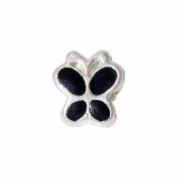 EB20 - Silver and black butterfly - European bead charm