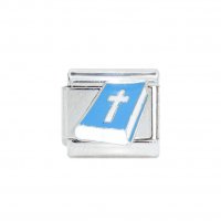 Holy bible in blue - 9mm Italian charm