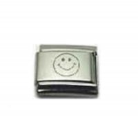 Happy face - laser 9mm Italian charm