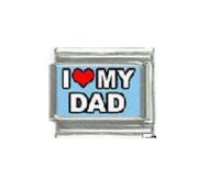 I love my dad - 9mm photo Italian charm