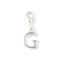 Letter G - Clip on charm fits Thomas Sabo style bracelets