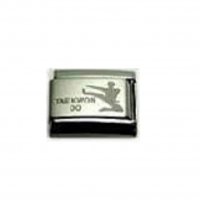 Tae Kwon Do (b) - 9mm Laser Italian charm