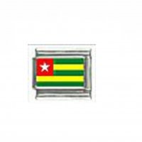 Flag - Togo photo 9mm Italian charm