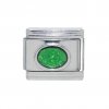 Sparkly Oval - May 9mm Italian charm