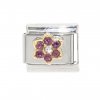 February Flower New Birthstone - Amethyst - 9mm Italian charm