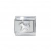 Silver coloured dog link - 9mm Italian charm