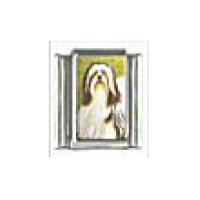 Dog charm - Lhasa Apso 4 - 9mm Italian charm