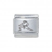 Karate/Judo picture - 9mm Laser Italian Charm