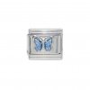 December Sparkly butterfly birthmonth 9mm Italian charm