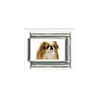 Dog charm - Japanese Chin 4 - 9mm Italian charm